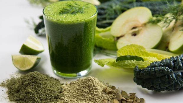 Green smoothie and healthy foods - Four Things to Consider Before you Plan a Detox or Cleanse blog post