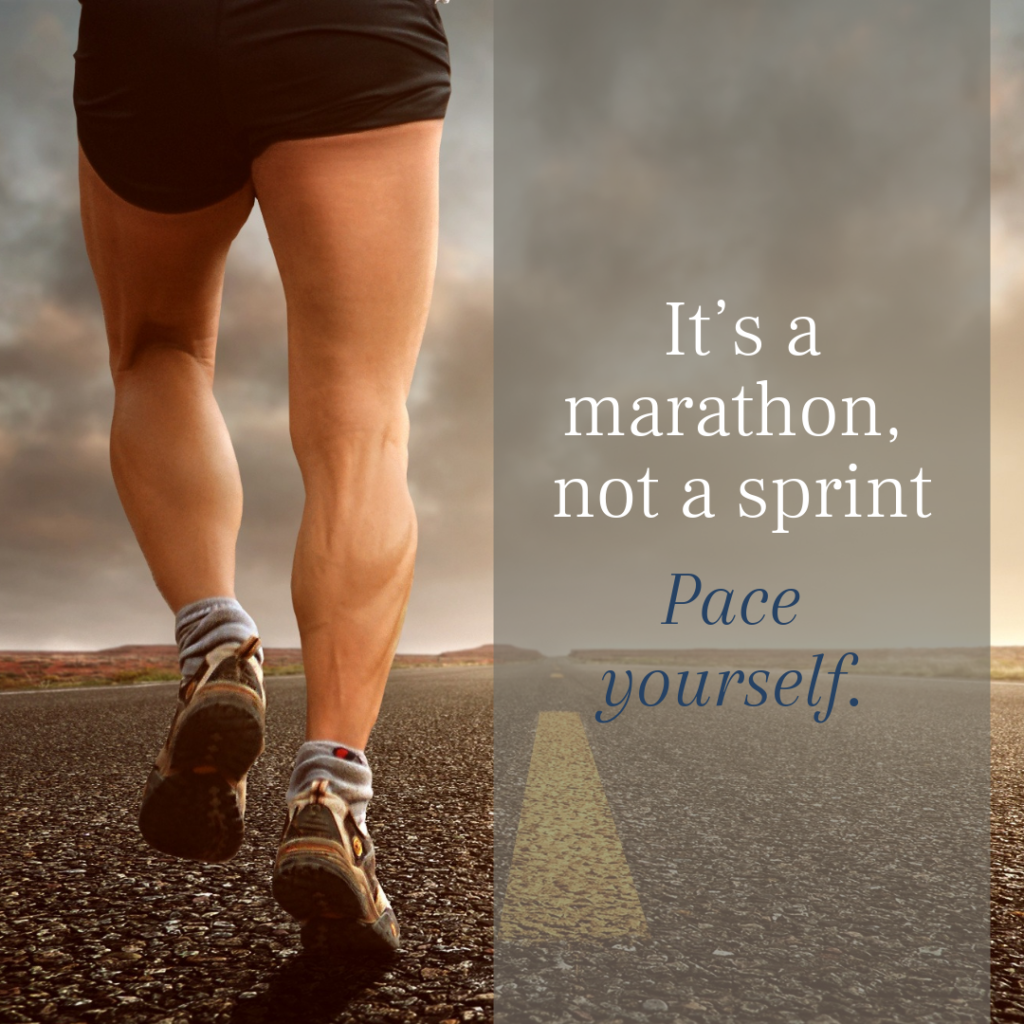 Jogger on It'a a Marathon Not a Sprint Blog Post